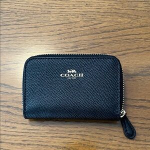 Coach Midnight Black Textured Wallet